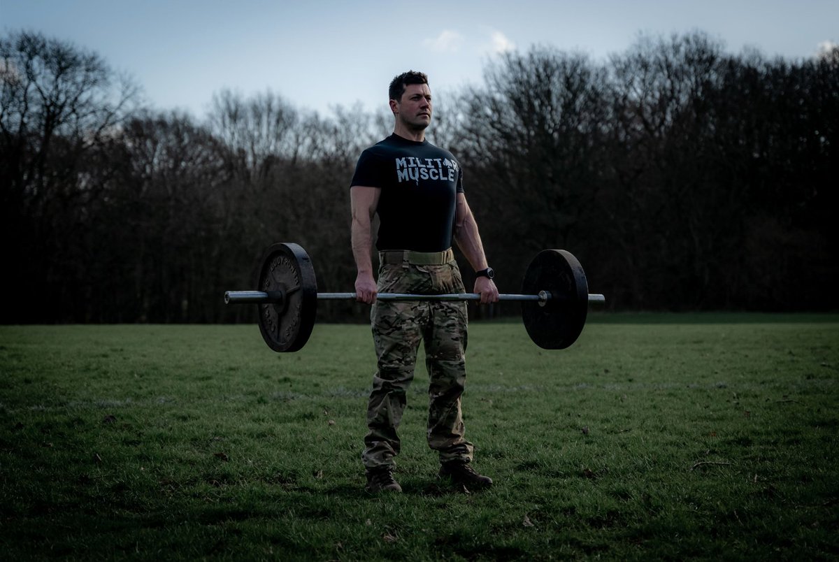 MuscleMilitary's tweet image. We're often asked (literally nobody asks) who the person is behind Military Muscle. 

Well, here he is. Ben launched Military Muscle in 2019, which was shortly followed up by the COVID-19 pandemic. 

If this gets enough likes we'll post a photo of the dog.