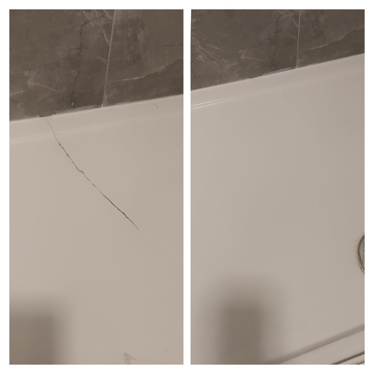 Evening all hope you've enjoyed the sunshine. A couple of shower tray repairs for you today at 2 separate holiday parks. Both trays only out of action for a few hours which keeps the holidaymakers and owners happy😀👍#NWalesHour