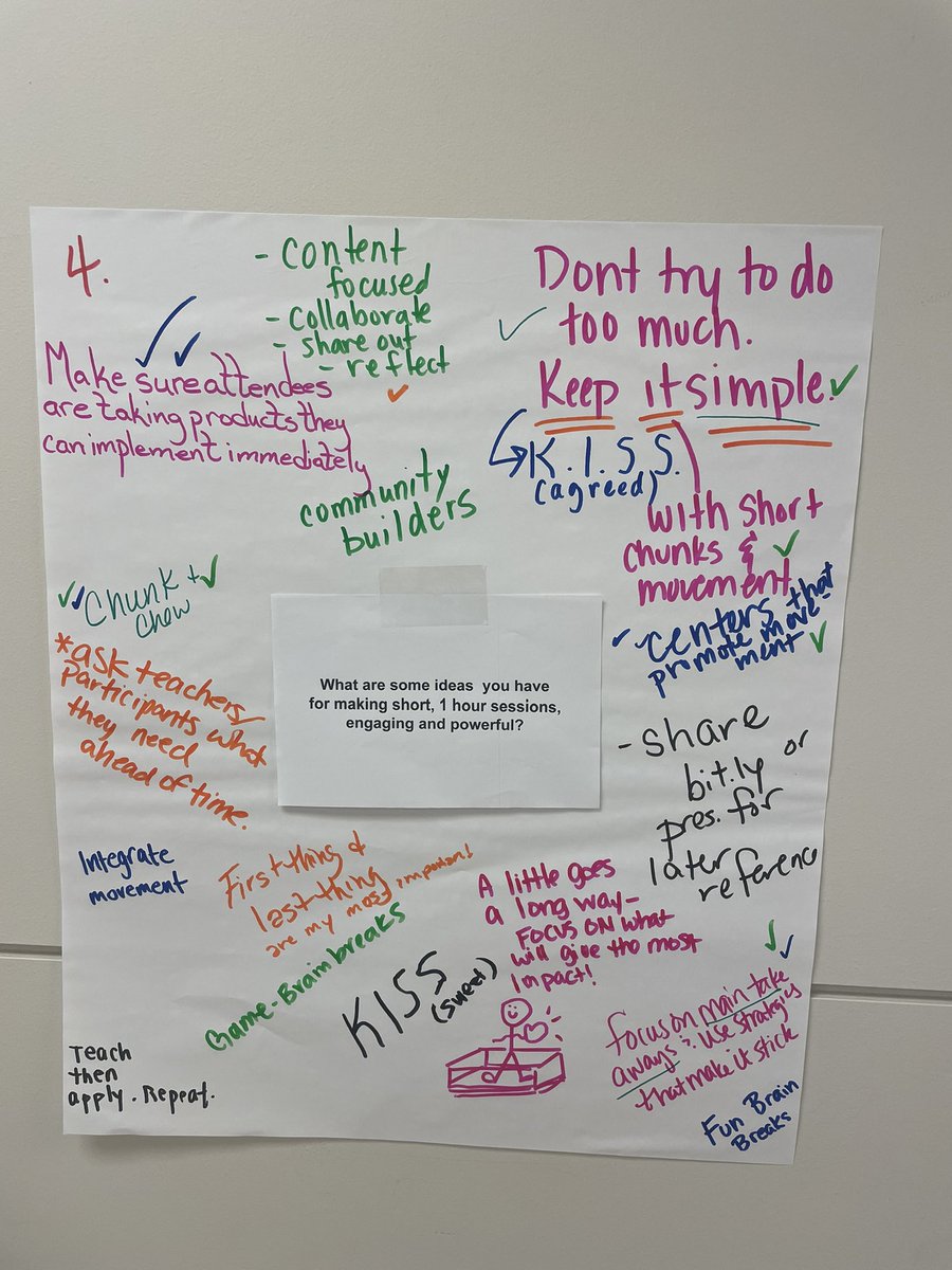 Bella1922's tweet photo. Ink Think… silent gallery walk allows for everyone to be “heard” and gather great ideas from each other. Loved this activity so much 💛💛💛 @PLdesignteam @LearnTexas #lftxlearns @stipesstallions https://t.co/rAqjzmvCYK