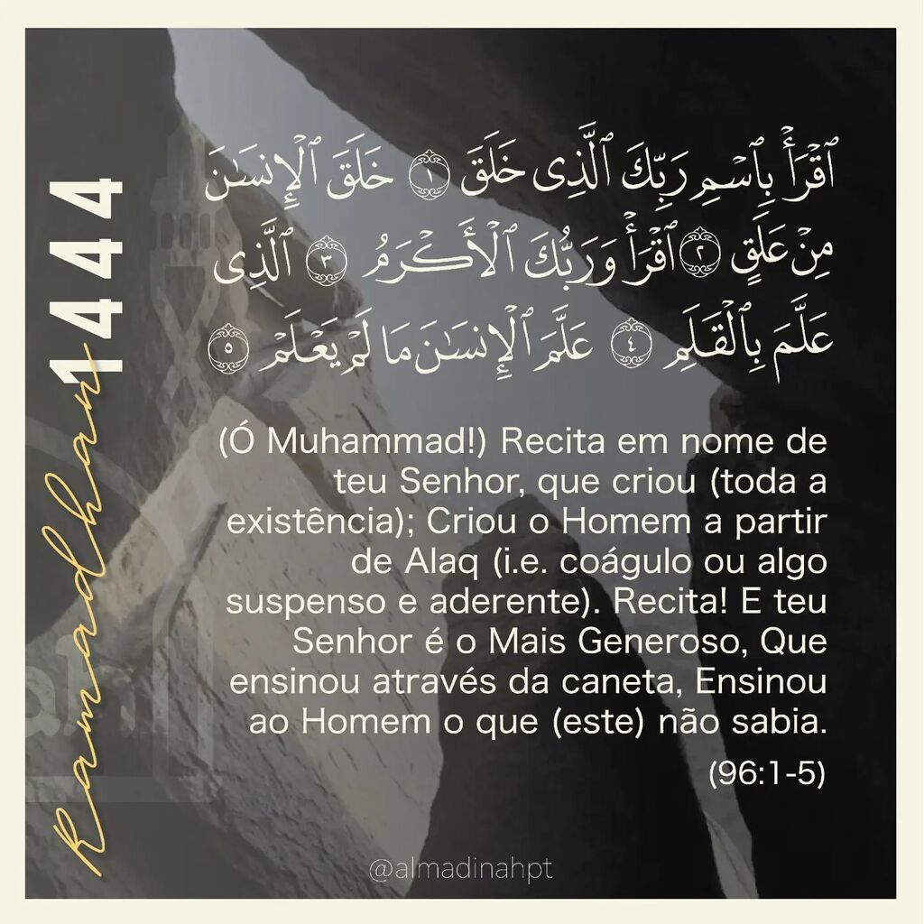 AlMadinahPT's tweet photo. Surah Alaq
.
#ramadan #ramadao #alcorão https://t.co/AEq76NlwBL