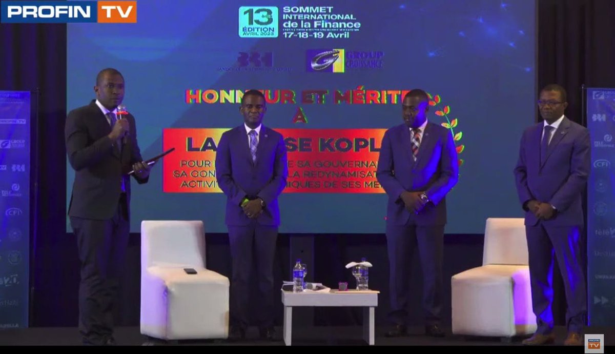 AnacaphInfo's tweet photo. Compliments à trois de nos caisses membres récompensées par les organisateurs de la 13ème édition du Sommet international de la finance. #KOPLES; #CPRCM et @SOCOLAVIM https://t.co/7eChFe5tf2 https://t.co/7EDsMcoAdD