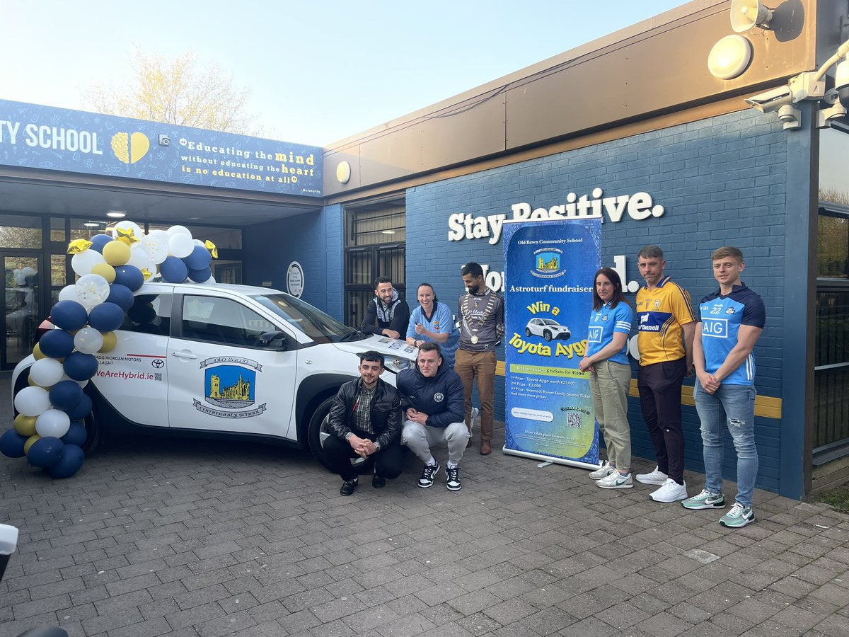 OldBawnCS's tweet photo. ⭐️⭐️Thanks to our staff, students &amp; our community for attending our raffle launch on Tuesday evening. ⭐️⭐️

Great to see so many people who are passionate about  sport, health &amp; well-being. 

Tickets on sale for our monster raffle. First prize Toyota Aygo https://t.co/oOzp4sExwE https://t.co/tmlx9mFaYL