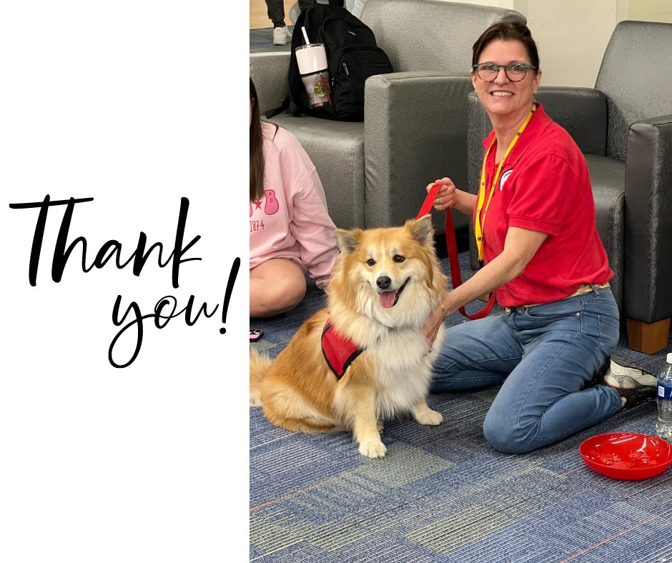 OULibraries's tweet image. Big thank you to everyone who came to our annual Pause for Puppies event! Special thanks to all of the therapy and leader dogs for the blind owners for coming with your PAWESOME dogs!