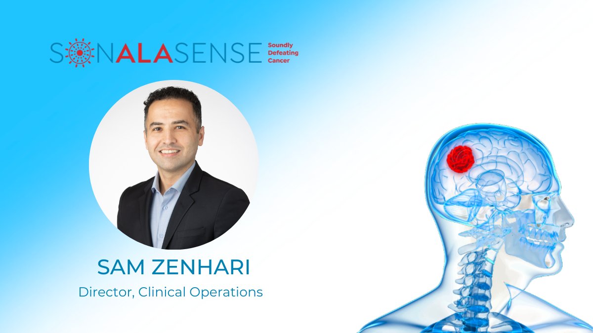 SonALAsense's tweet photo. This month’s #EmployeeSpotlight is Sam Zenhari, Director, Clinical Operations! He oversees our recurrent #glioblastoma study. His proudest moment so far? Building meaningful relationships with study collaborators &amp; supporting patients #rGBM. 
#BrainCancer #ClinicalTrials https://t.co/MH9h3sRMAc