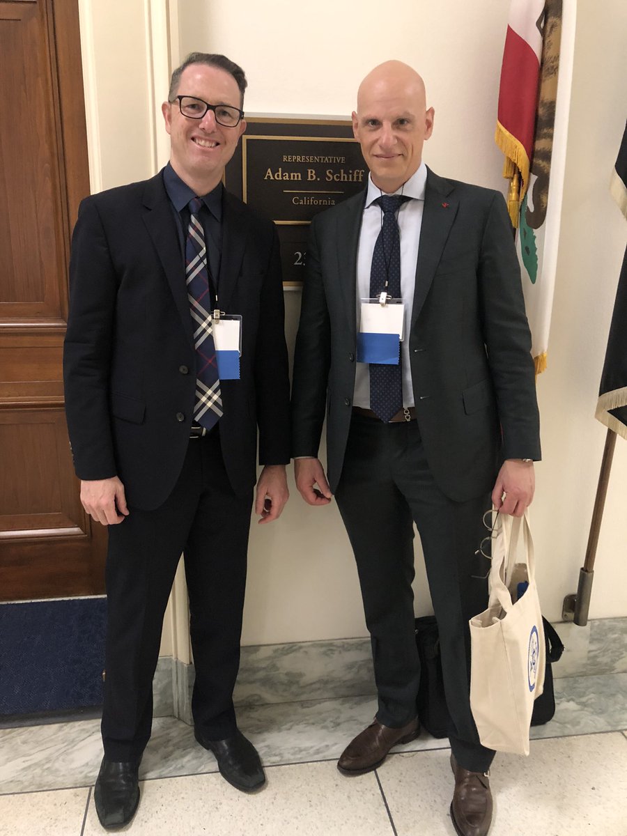 BrennanSpiegel's tweet photo. Making the rounds on Capitol Hill with my SoCal #ACG Co-Governor @fjmoawadMD as we meet with the offices of @RepAdamSchiff, @ScottPetersCA50 &amp; @AlexPadilla4CA to advocate on behalf of our patients to remove prior auth barriers. All gracious hosts! #ACGAdvocacyDay2023 #GITwitter https://t.co/0fvfvqHV6V