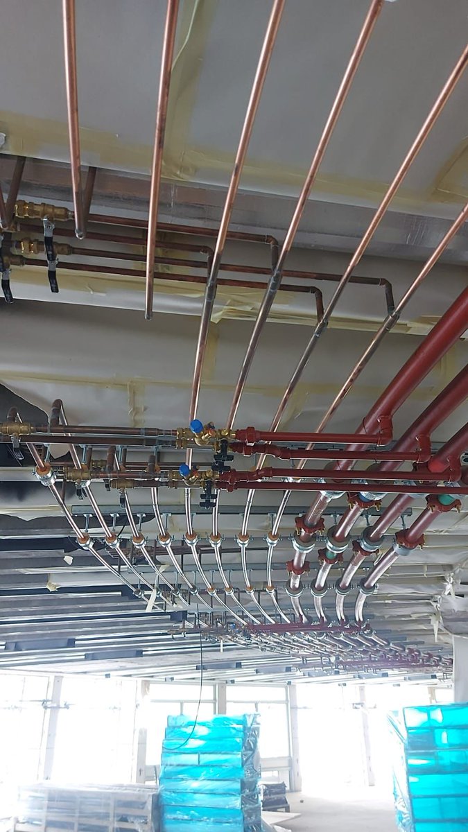 TwoPlumbing's tweet image. Installing pipes with bent shapes,
Valves in place, no room for mistake.
With hard work and sweat, we get it done,
A plumbing system built to run.

#PipeWorkInstallation #PlumbingDoneRight #BendedPipes #Valves #HardWork