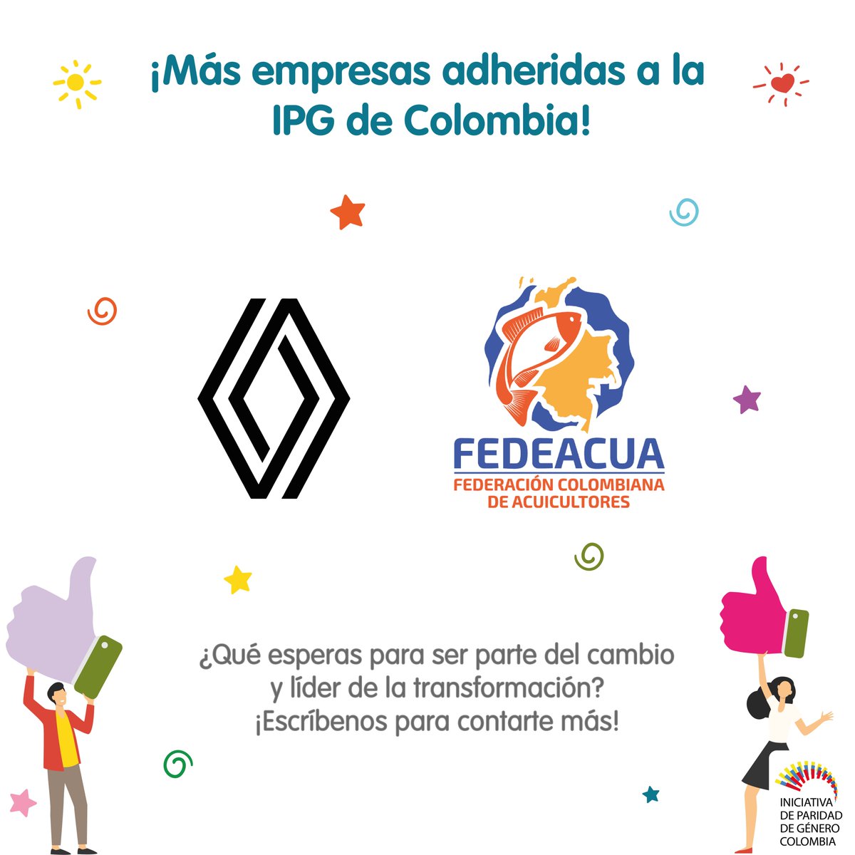 Las empresas que se adhieren a la IPG de #Colombia llevan a cabo procesos de mejora que les permite posicionarse como líderes en diversidad e inclusión en el mercado laboral.

¡Adhiere tu empresa a la IPG de Colombia!

#EmpresasconEquidaddeGenero #ipgcolombia #ipg