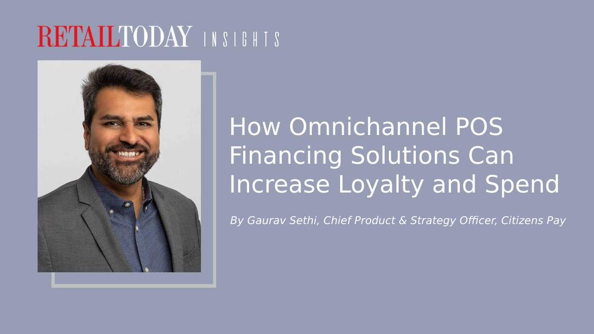 retail_today's tweet image. How Omnichannel POS Financing Solutions Can Increase Loyalty and Spend
Read more: bit.ly/3MYE2wm
#omnichannel #POSfinancing #BNPL #customerloyalty @CitizensBank