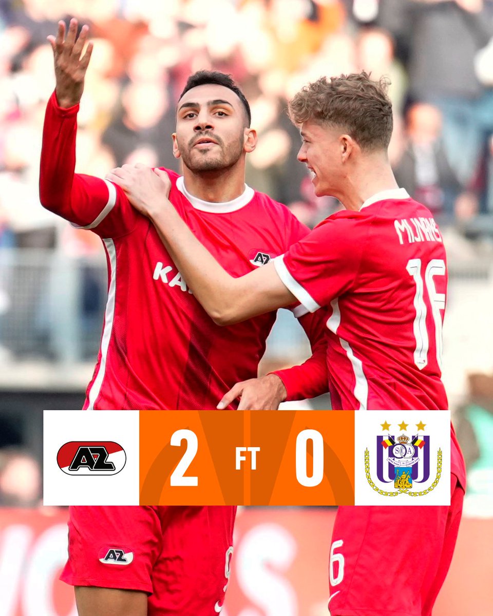 EredivisieEN's tweet image. AZ has done it ⇢ 𝗦𝗘𝗠𝗜-𝗙𝗜𝗡𝗔𝗟𝗦 🙌

✅ Comeback
✅ Penalty decider

#UECL #azand