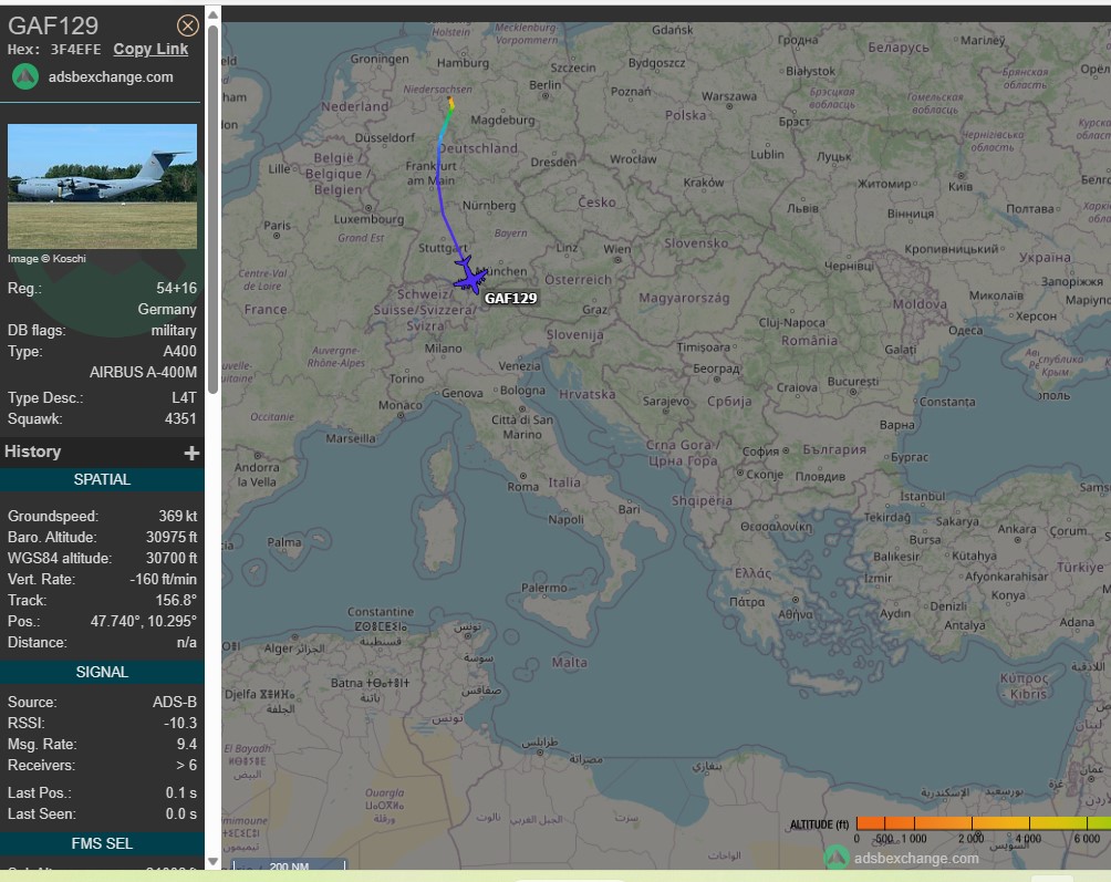 Laurent_Le_Bloa's tweet photo. New deployment of three #German AF A400M #GAF129 #GAF526 & #GAF572 linked to #SudanCrisis
Aircraft possibly heading to #Jordan for stand-by
@RAbdiAnalyst @Abdi678 @0g_ontheground @OAbraar @Wild_JSL @_ngwata @YahyeSL @ManlikeAK47 @awkulmiyow https://t.co/eQuIAsMj7h