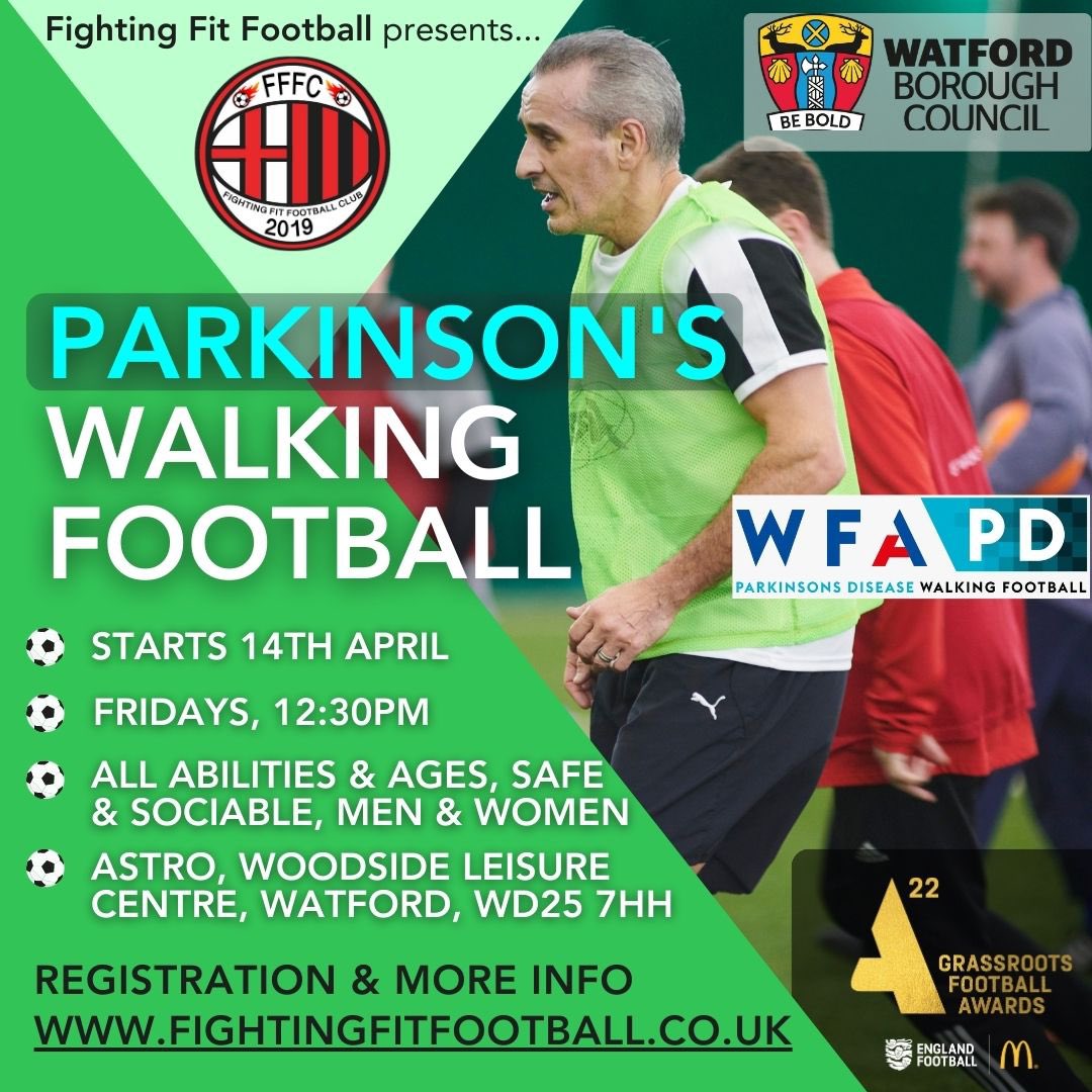 FightingFitFoo1's tweet photo. Our proud gaffer @shakyhandman1 talks to @LondonLive News about #Parkinsons #WalkingFootball &amp; #exercise to promote our new daytime sessions with @WatfordCouncil &amp; @EveryoneActive ⚽️❤️
Full video https://t.co/kwNOl9qJzx

@ParkinsonsUK 
@CureParkinsonsT @SportParkinsons @thewfauk https://t.co/HJjsqGoNbT