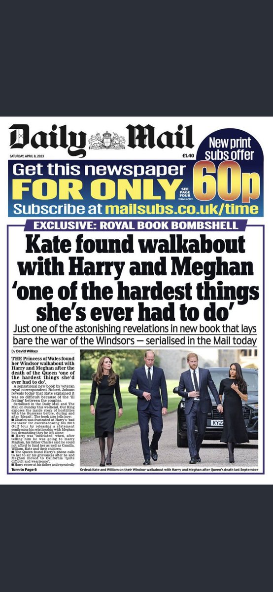 This is more blatant than when the palace (KP or Camilla) leaked that Meghan made Kate cry, which we all know was a lie & that it was Kate who made Meghan cry. This stupid attempt to take the heat off Kate & put it on Meghan for the below headline is pathetic. #InvisibleContract