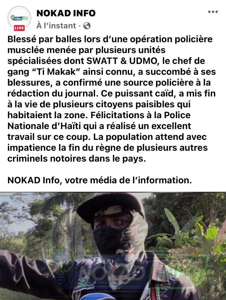 chantalmelie's tweet photo. Si c'est vrai tant mieux! Mais ce ne sont pas des #timakak seulement qu'il faudrait se débarrasser.Faudrait se débarrasser de tous ceux qui entretiennent & financent les timakak,ceux-là qui leur fournissent armes & munitions pour que ces ti makak protègent leurs intérêts...😡 https://t.co/zEhGWQqm1A