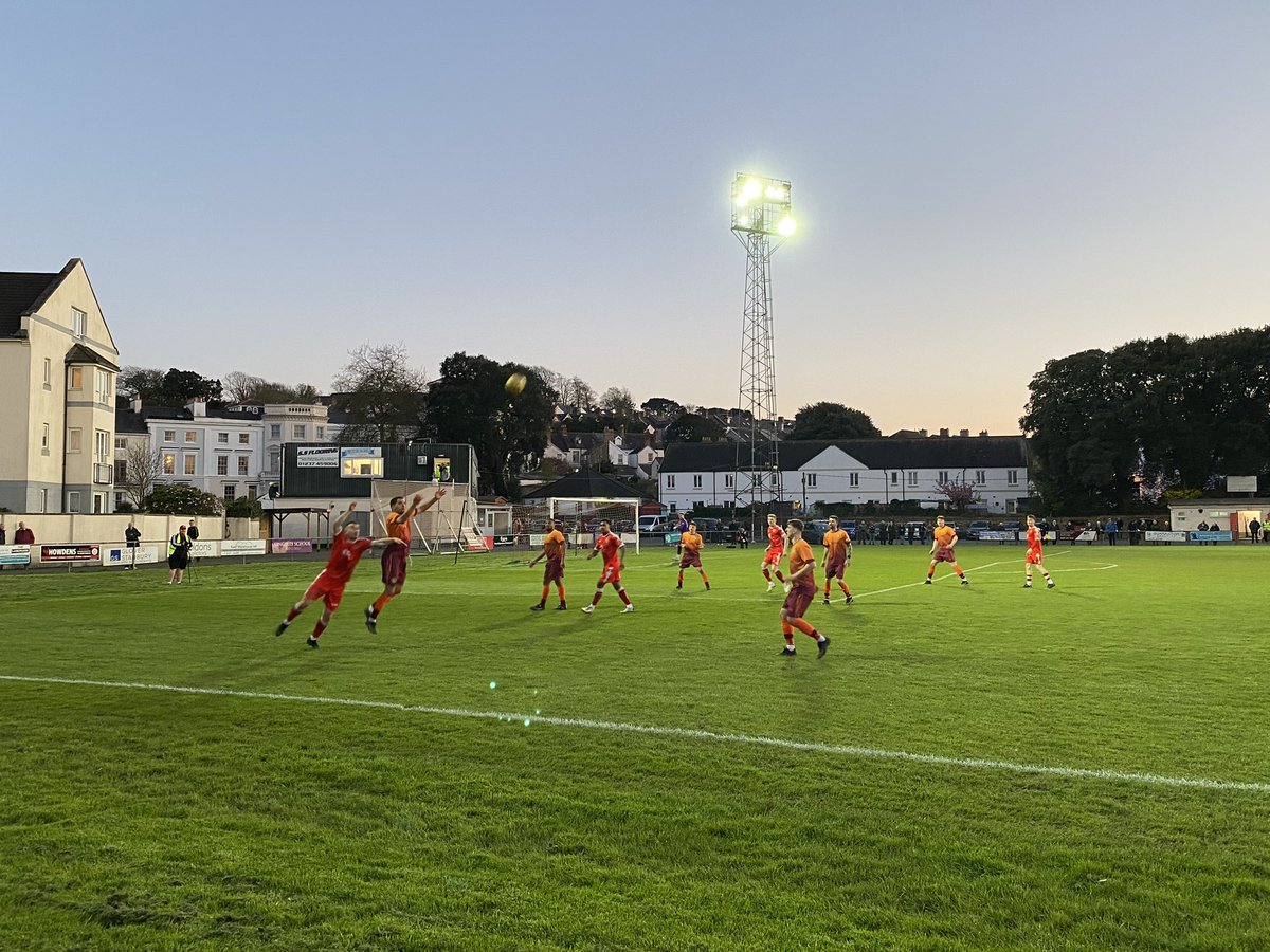 BidefordAFC's tweet photo. HT: Bideford 1 (Brooks 15) Bishop’s Cleeve 0

A good competitive first half and Bideford lead through Brooks’ smart finish. Big second half to come.

#ROBINS https://t.co/yDglkjobCn