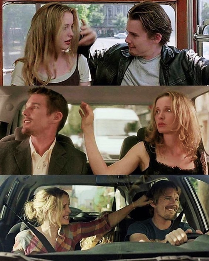 “Cuando eres joven, crees que habrá muchas personas con las que conectarás. Más adelante en la vida te das cuenta de que eso sólo sucede unas pocas veces”.
📷Trilogía "Before": Before Sunrise, Before Sunset y Before Midnight