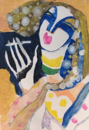 OasisArtBox's tweet photo. A wonderful #WomanWithPearls piece inspired by #HugoScheiber for #JazzAppreciationMonth by one of our art group. Stunning! @TheOasisCharity https://t.co/gMSJk9Dv8U
