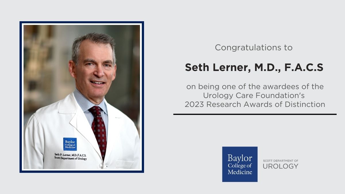 BCM Department of Urology (@bcm_urology) on Twitter photo Congratulations to Dr. Lerner for being one of the Urology Care Foundation's 2023 Research Awards of Distinction recipients.
Great job, <a href="/slernerbcmedu1/">splernerMD</a>!
#BCMUrology Congratulations to Dr. Lerner for being one of the Urology Care Foundation's 2023 Research Awards of Distinction recipients.
Great job, <a href="/slernerbcmedu1/">splernerMD</a>!
#BCMUrology