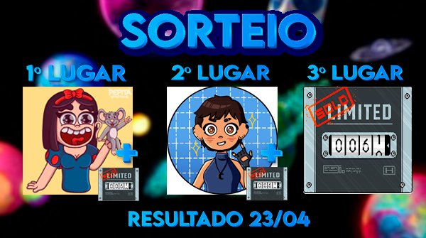 🪐 SORTEIO FOTO OFICIAL 🪐

Premiação: 

1º LUGAR: 
1 arte cintura da <a href="/pepitahb/">PEPITA</a> + 1 raro LTD 🎨

2º LUGAR: 
1 arte busto da <a href="/raven__hope/">Hope ☾🐦‍⬛</a>  + 1 raro LTD 🎨

3º LUGAR: 
1 raro LTD💲

REGRAS: 
Seguir a página <a href="/ColdplayHabblet/">Coldplay Habblet 🪐</a>
Curtir e dar RT na publicação
Marcar 2 amigos 

Boa Sorte!