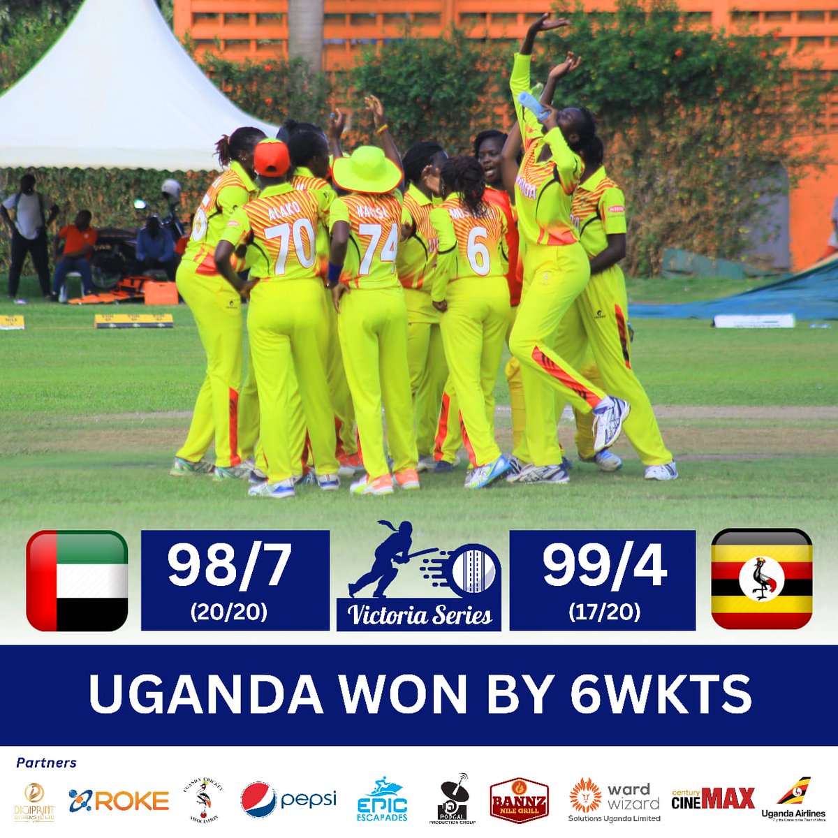 This was special from Stephanie Nampiina of <a href="/CricketUganda/">Cricket Uganda</a>. A 'busy' innings of cunning singles and good judgment. She chipped away at that total with authority. 

#VictoriaSeries2023