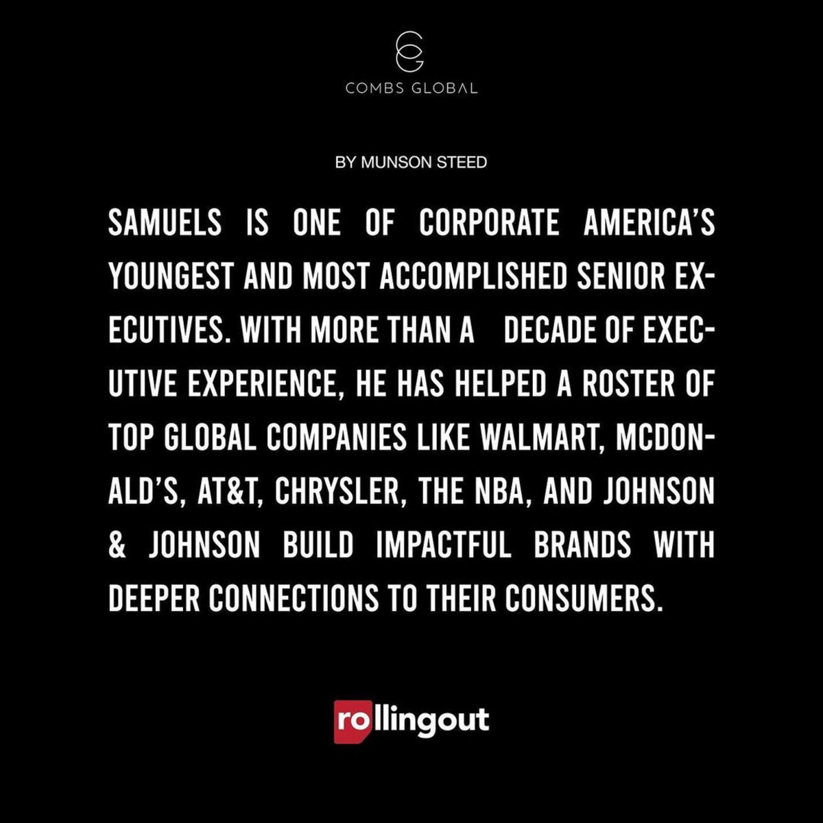 CombsGlobal's tweet photo. @Revolttv CEO @Detavio Samuels is the Future of Black Media.

Read more at https://t.co/R6Z2e9hOqE https://t.co/G9hGQuXoLB