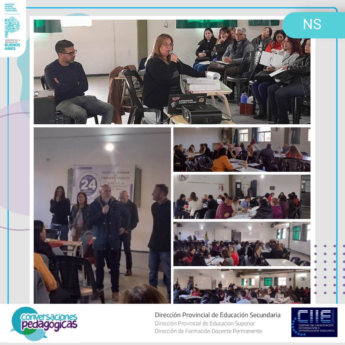 CIEQuilmes's tweet photo. Hoy se llevó a cabo en el ISFDyT N°24 el primer encuentro en el marco del dispositivo #ConversacionesPedagógicas para el Nivel Secundario.

#CIIE #SomosDFDP https://t.co/3NY6xiXcKW