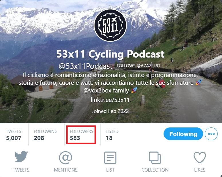 53x11 Cycling Podcast tweet media