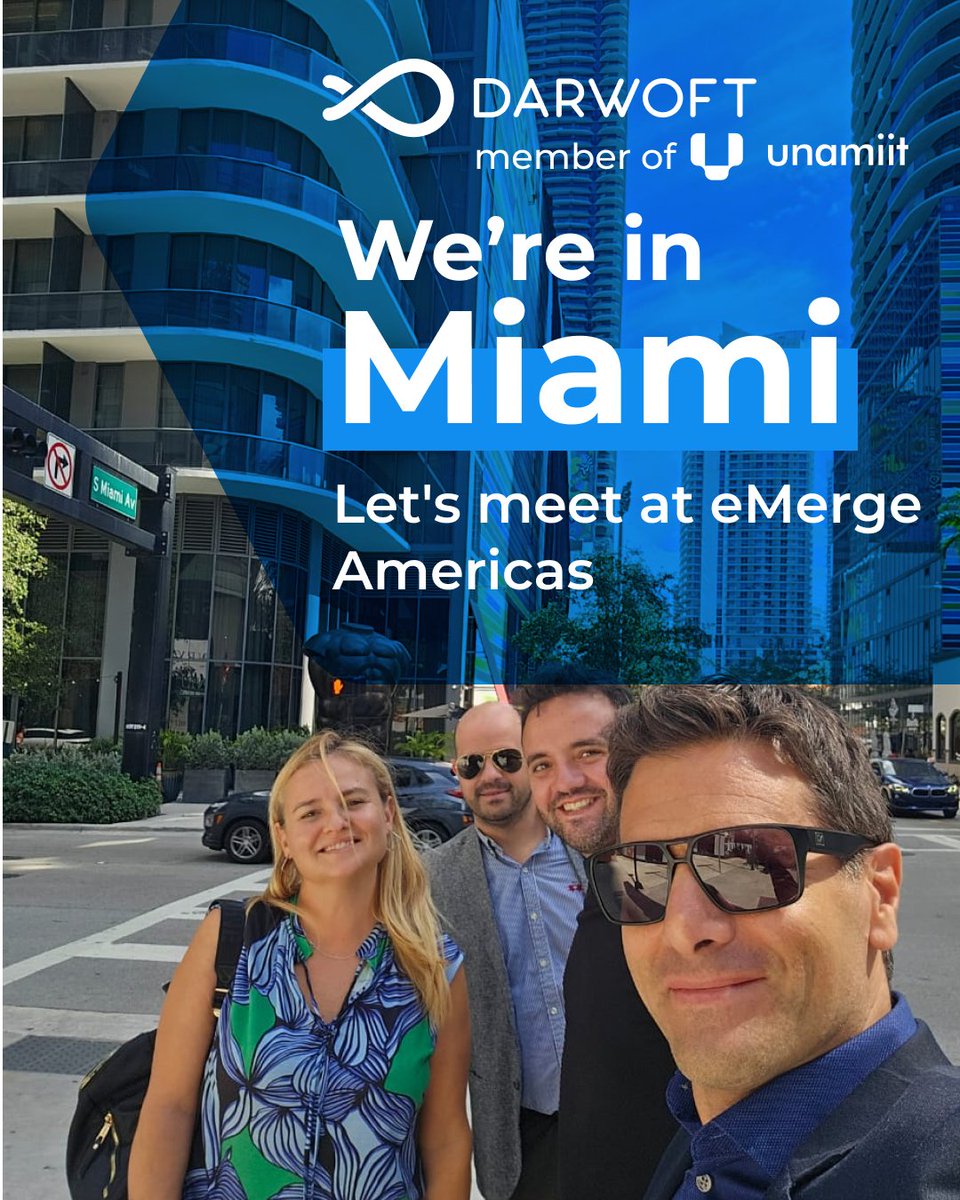 𝐑𝐞𝐚𝐜𝐡 𝐧𝐞𝐰 𝐡𝐞𝐢𝐠𝐡𝐭𝐬! 🚀

Don't let your company get stuck! Grow your #business faster with our cutting-edge #software services. <a href="/darwoft/">darwoft</a> specializes in #innovation, #data, and #Cloud oriented solutions.  ⁣

Meet us at booth 455 at <a href="/eMergeAmericas/">eMerge Americas</a>. 

#miamitech