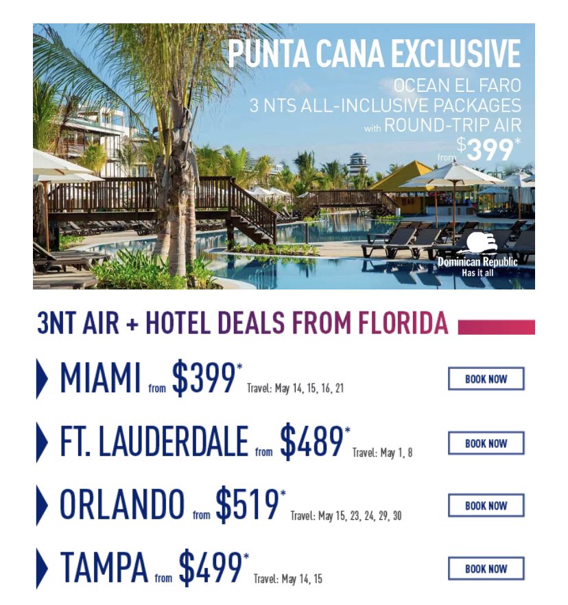 💥Punta Cana Exclusive from $399! 3Nts w/ Round-Trip Air
#travel #vacation #couplesgetaway #Travel #puntacana #familytravel  #travelwithfriends