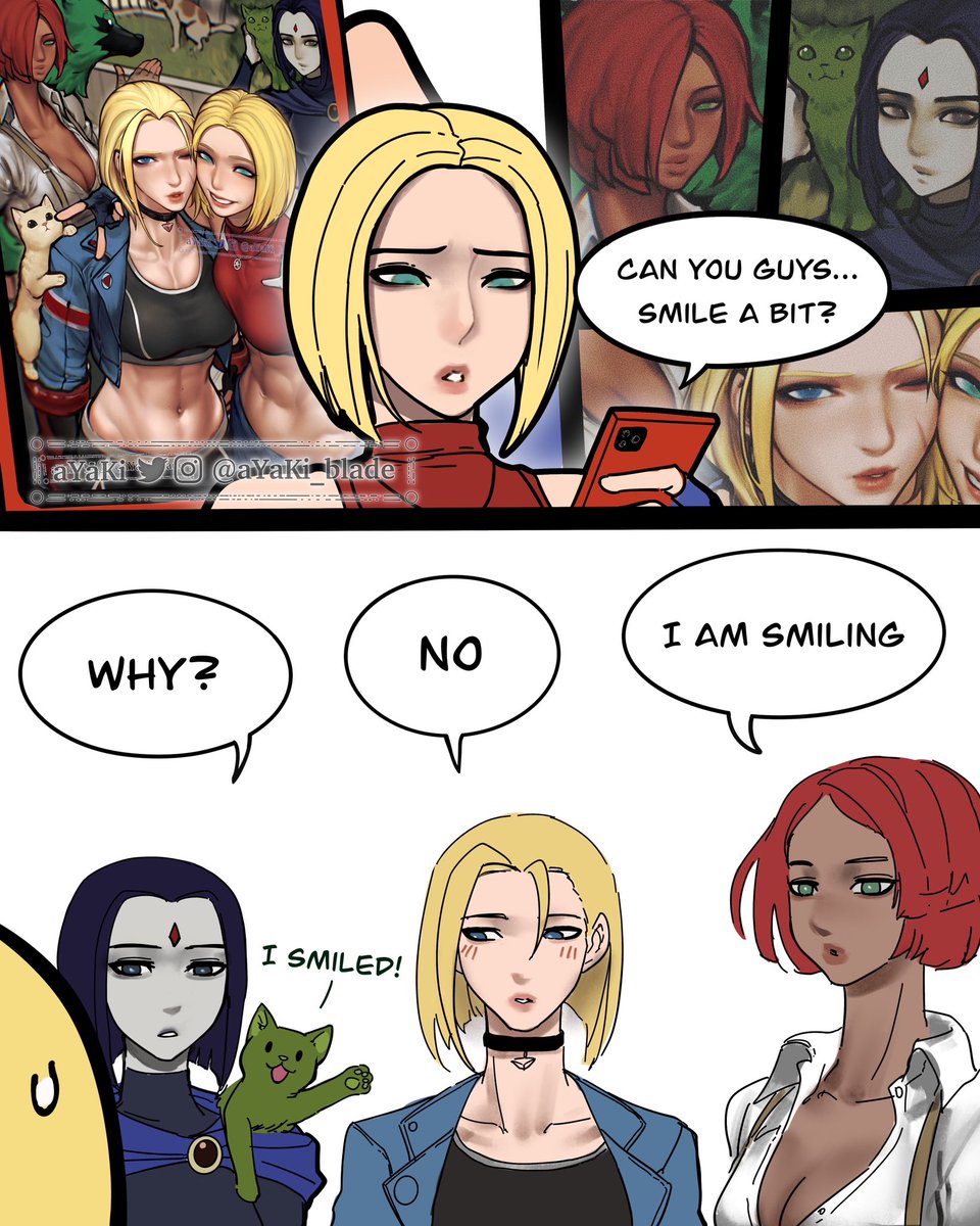 Girl who don't smile team 