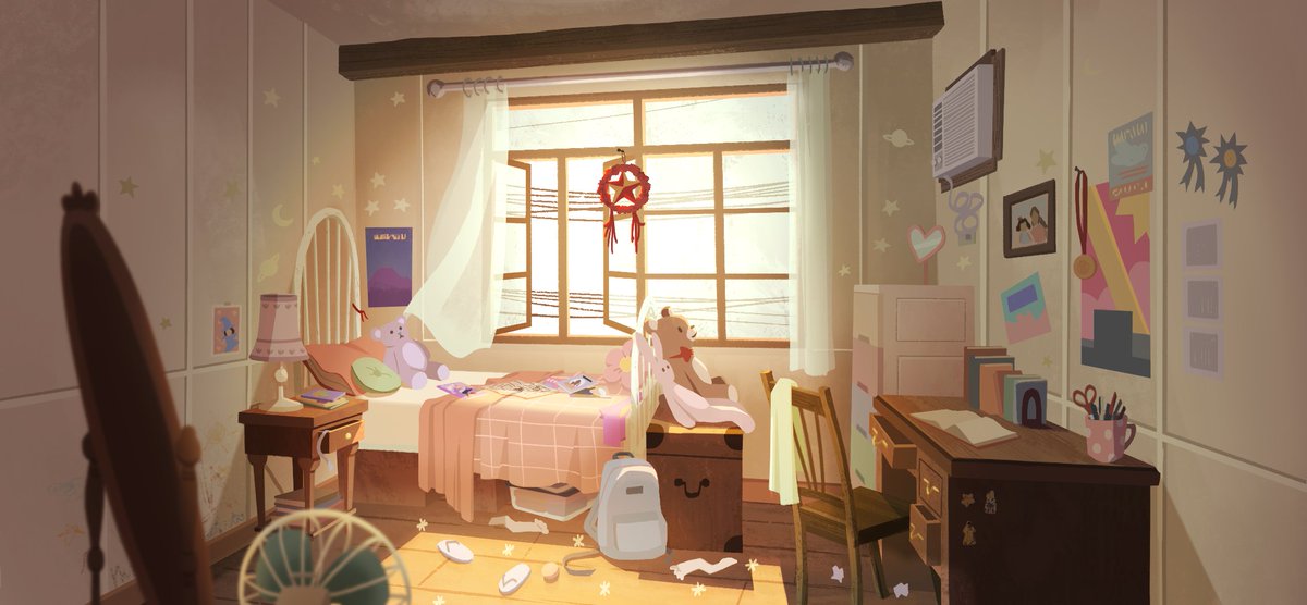 You can almost reach out and touch the mood <a href="/gabmaybe/">Gab ✨ Looking for work!</a> captures in these deft environmental studies. Wonderful moments captured in color and light. 📖 #Procreate