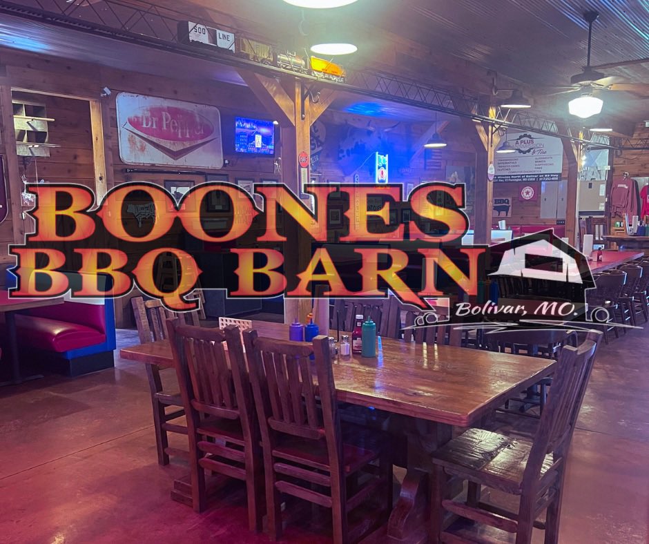 BarnBoone's tweet photo. Come eat with us! #BBQ #Bar #livemusic #Bolivar https://t.co/LGJsIlyRT6