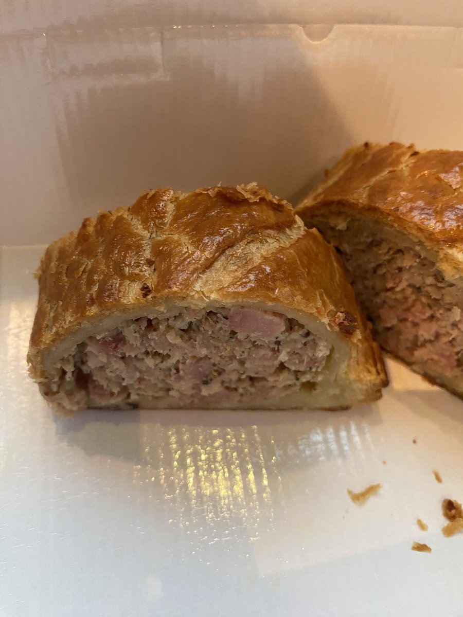 To <a href="/marksandspencer/">M&S</a> Summer food launch. Including #Coronation Colin. Which means he has a crown and costs £10 not the usual £8.50.
The HM giant sausage roll, however, is epic