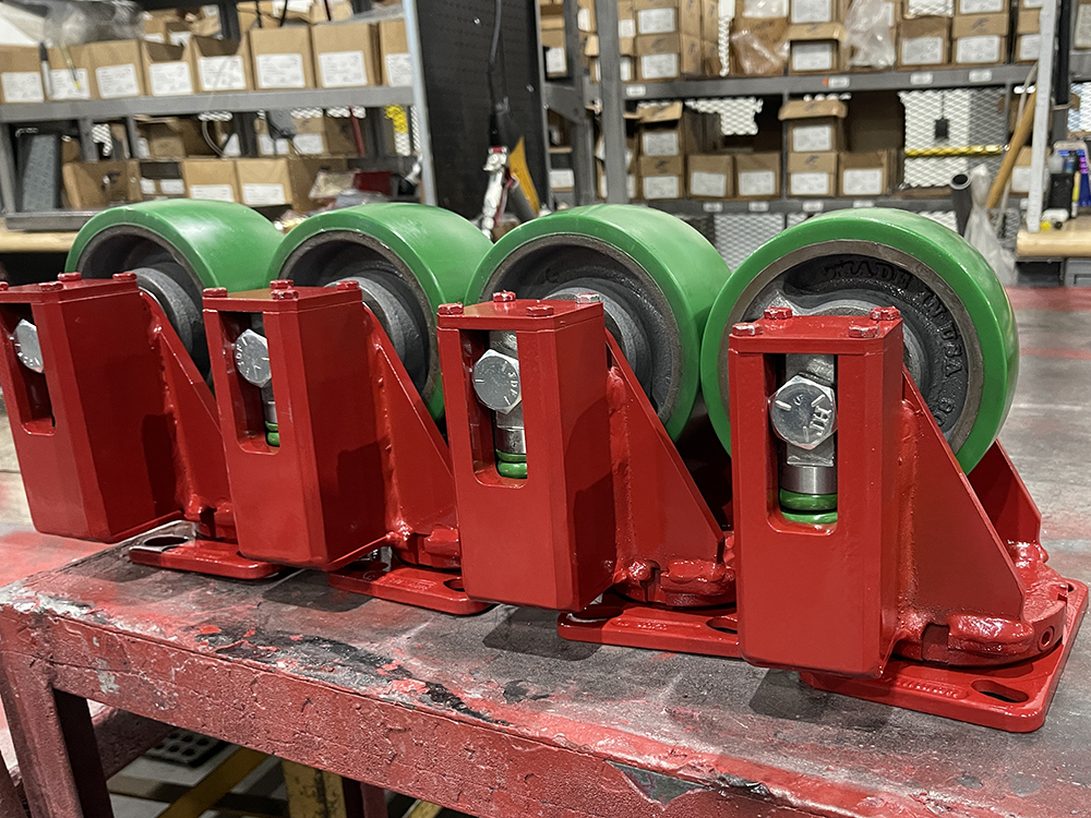 Hamilton_Caster's tweet photo. Spring is in the air...🌱. Except our spring-loaded casters are designed to keep the ride smooth &amp; the wheels on the ground.
Protect cargo &amp; reduce noise, while extending the life of your caster, wheel and bearings? 
✔️out these shock absorbing casters: https://t.co/fA2fUmp3da https://t.co/XOaJyoPlTQ