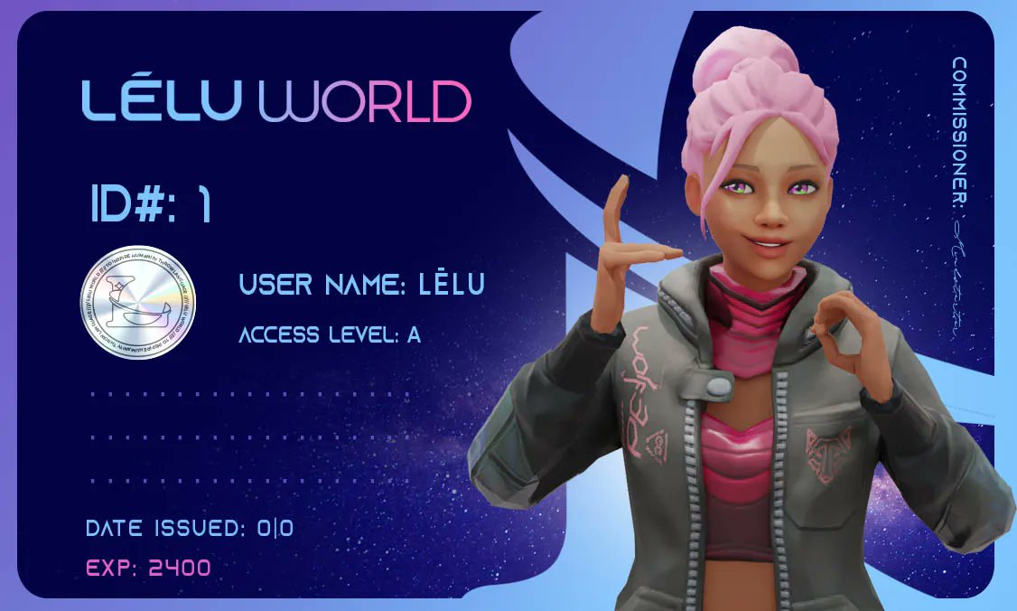 Lelu_World's tweet photo. Are you ready to get your hands on a special ID card in #Leluworld? Your virtual identity is becoming just as important as your physical one, and the future is already here. Get ready to explore the endless possibilities of #virtualreality and #digitalidentity. #innovation🤖💳🌐 https://t.co/U0QyYlwhvj