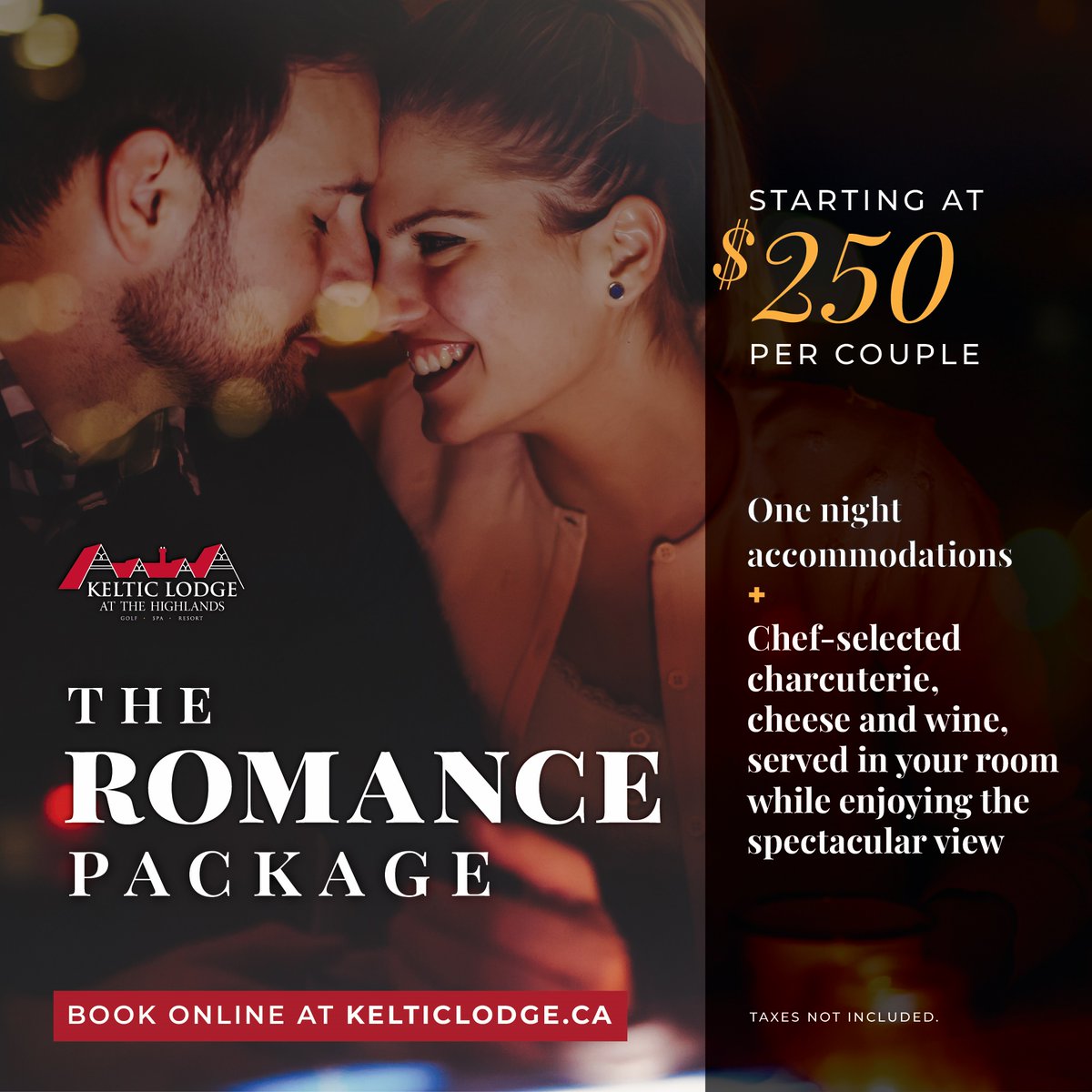 Unwind on a scenic retreat with your loved one, while savoring a charcuterie board paired with wine and taking in the view of the ocean from the comfort of your room. This getaway is perfect for any couples looking to unwind this summer! 💞

BOOK NOW 👉 kelticlodge.ca/packages