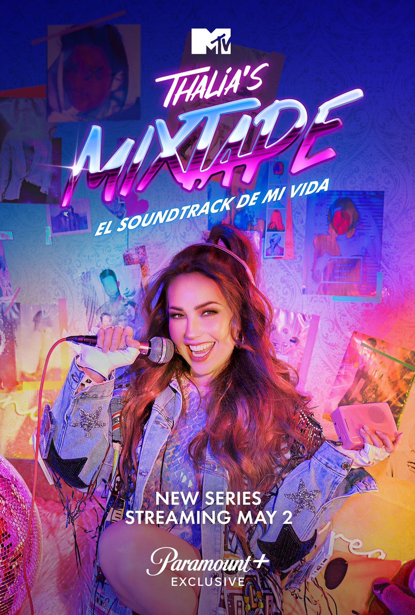 thalia's tweet photo. ¡Ya falta menos! 🥰😍🙏🏼🫶🏼 02 de mayo 🎥 #Mixtape la docuserie por @paramountplus https://t.co/JXeTER6Nif