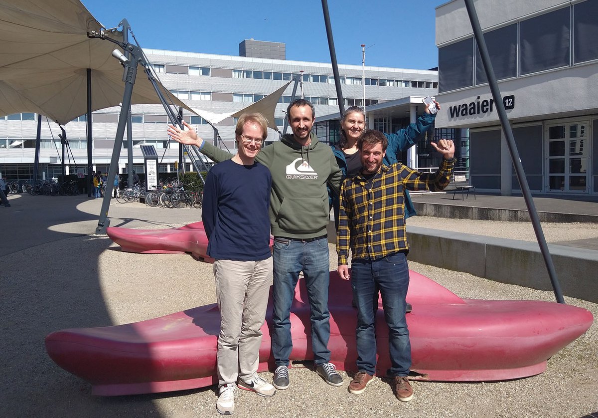 Arnd Hartmanns at the University of Twente welcomes three researchers from Argentina in the context of MISSION: Laura Brandán Briones from UNC, and Pablo Ponzio and Mariano Politano from UNRC.