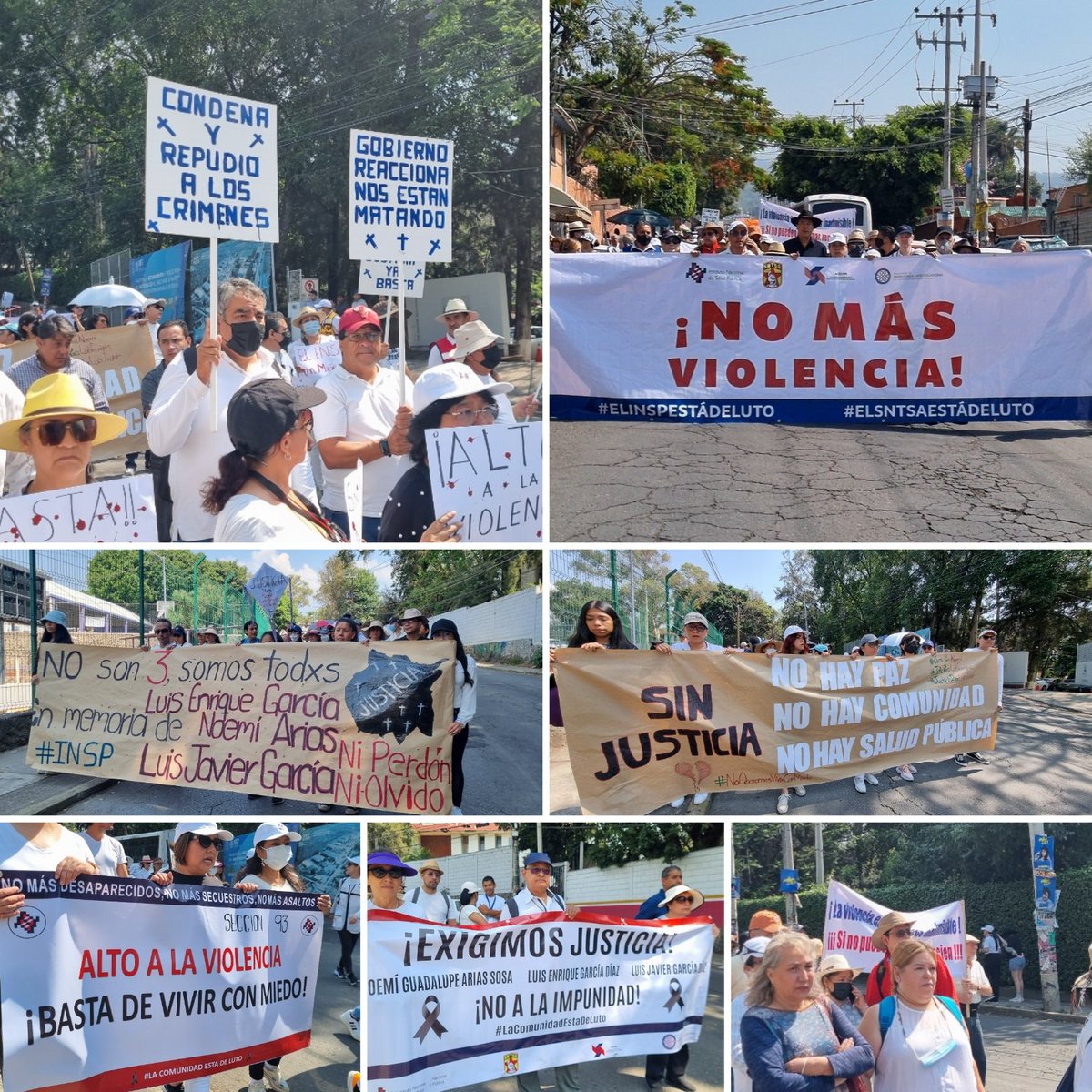 inspmx's tweet photo. Gracias a la comunidad del INSP, a la sociedad morelense y a quienes se unieron a la Marcha por la Justicia y la Paz, para exigir justicia y detener la normalización de la violencia https://t.co/awlBtjeiOi