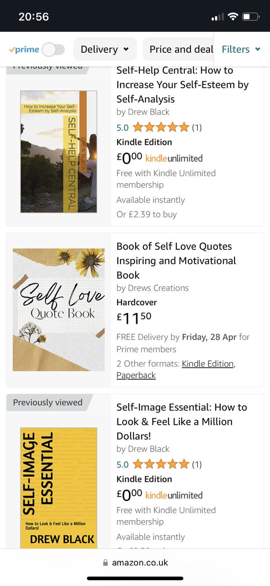 2 of my 6 books currently available on Amazon. Deal with anxiety and boost self esteem xxx