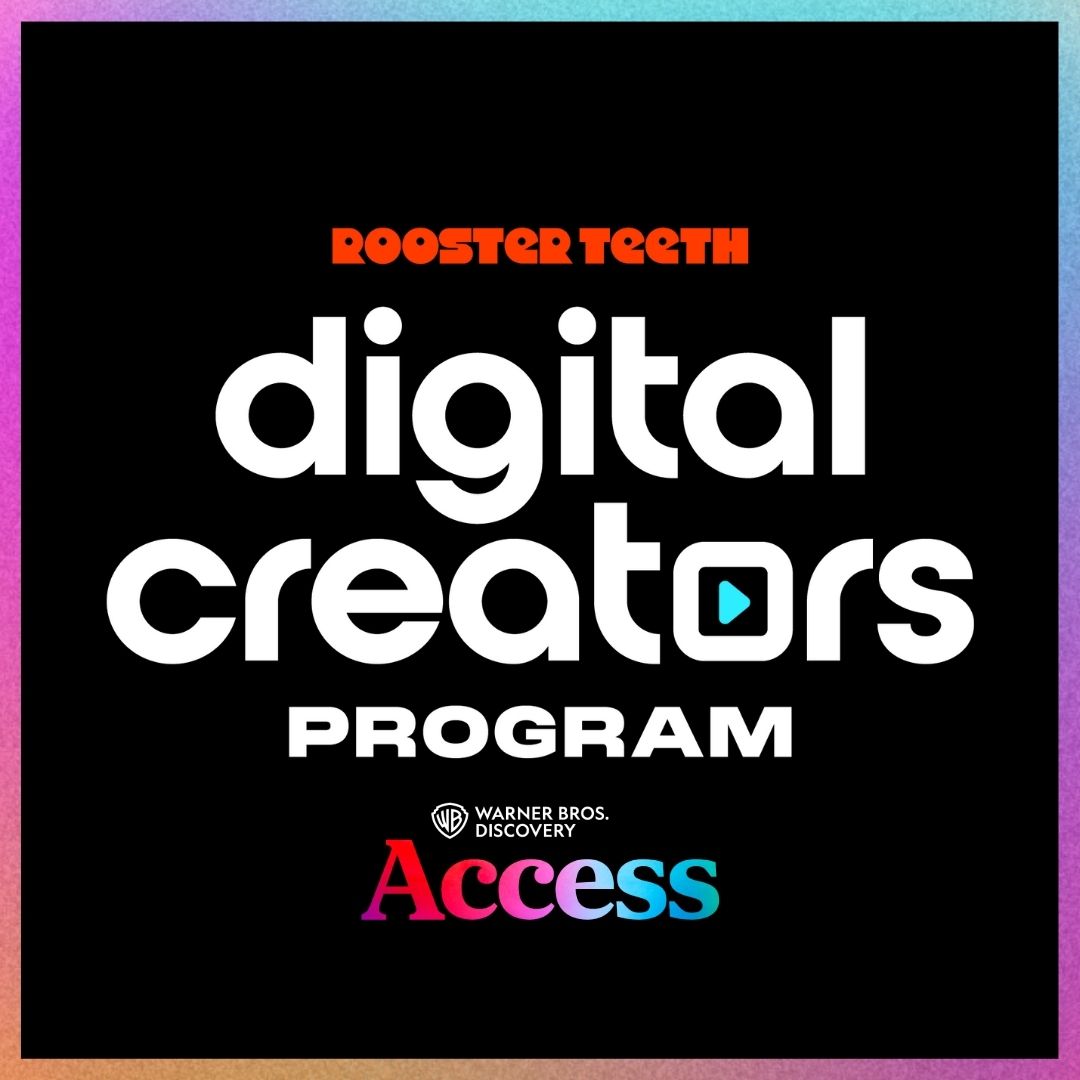 WBDAccess's tweet image. WBD Access is proud to announce that submissions are now open for the Rooster Teeth Digital Creators Program! The application portal will close on Sunday, May 21st at 11:59 pm PDT.  #WBDAccess #RoosterTeeth #WBDAccessRoosterTeethDigitalCreatorsProgram #WarnerBrosDiscovery