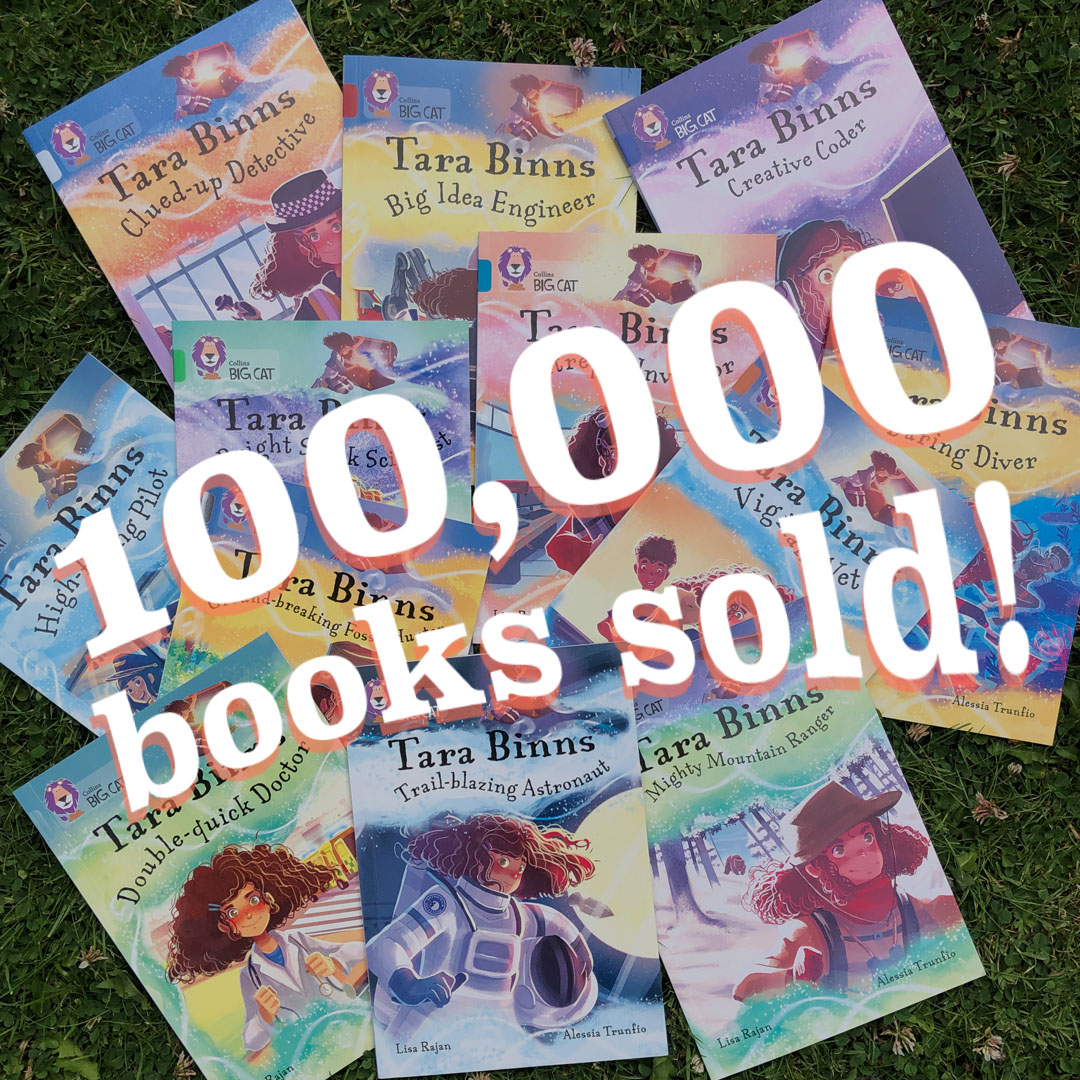 So happy to reach this milestone! It's such a pleasure to write the Tara Binns books for <a href="/harpercollinsuk/">HarperCollinsUK</a> and to know how many children read and enjoy them. I know I'm not supposed to have favourites, but two of mine are in this pile #Clued-upDetective #DaringDiver