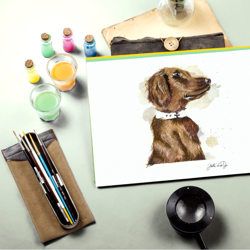 Heather_Dys's tweet photo. I had so much fun creating this whimsical watercolor portrait of of a setter, just like the ones my grandpa had growing up. The colors and the movement in the fur just make me smile! #watercolorportrait #artlovers #creativity #dogs #puppy #art https://t.co/PB4AlnTrgP