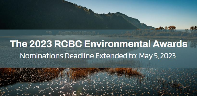 RecyclingBC's tweet image. Great news! The deadline to submit a nomination for the 2023 RCBC Environmental Awards has been extended to Friday, May 5th!

For more information and to submit a nomination, visit us at rcbc.ca/awards