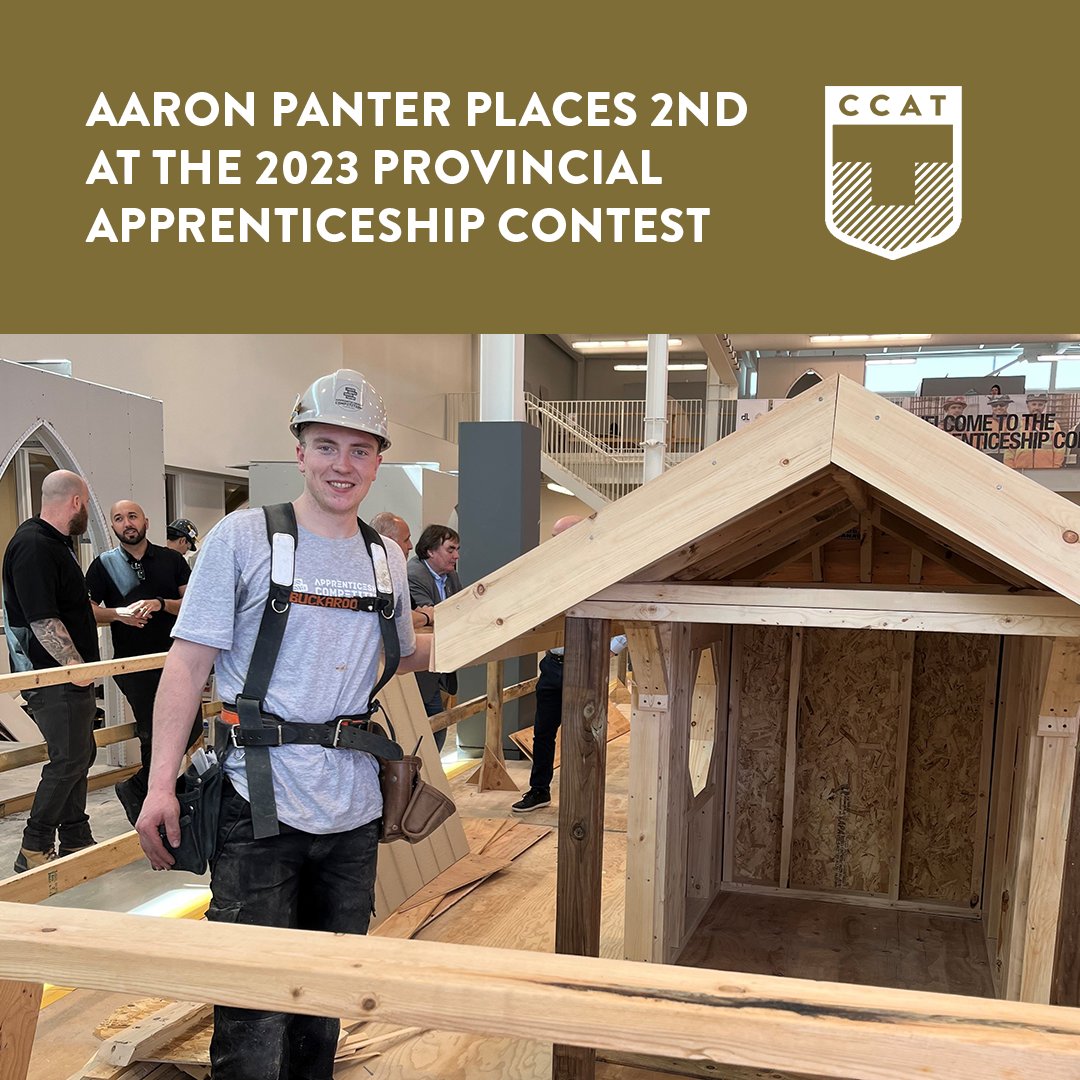 the_ccat's tweet photo. Congratulations, Aaron! You did an amazing job placing second in the General Carpentry section at the 2023 Provincial Apprenticeship Contest. The entire CCAT team is proud of your efforts and your performance!
#theccat #construction #ontario #contest #competition #apprenticeship https://t.co/PdZOuGXsVN