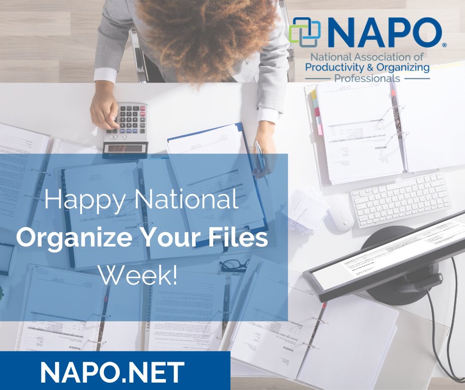 It’s National Organize Your Files Week! A little organization can go such a long way in boosting your productivity, relieving stress, and feeling more in control of your life! 

#organization #files #productivity #tips #organizeyourfilesweek