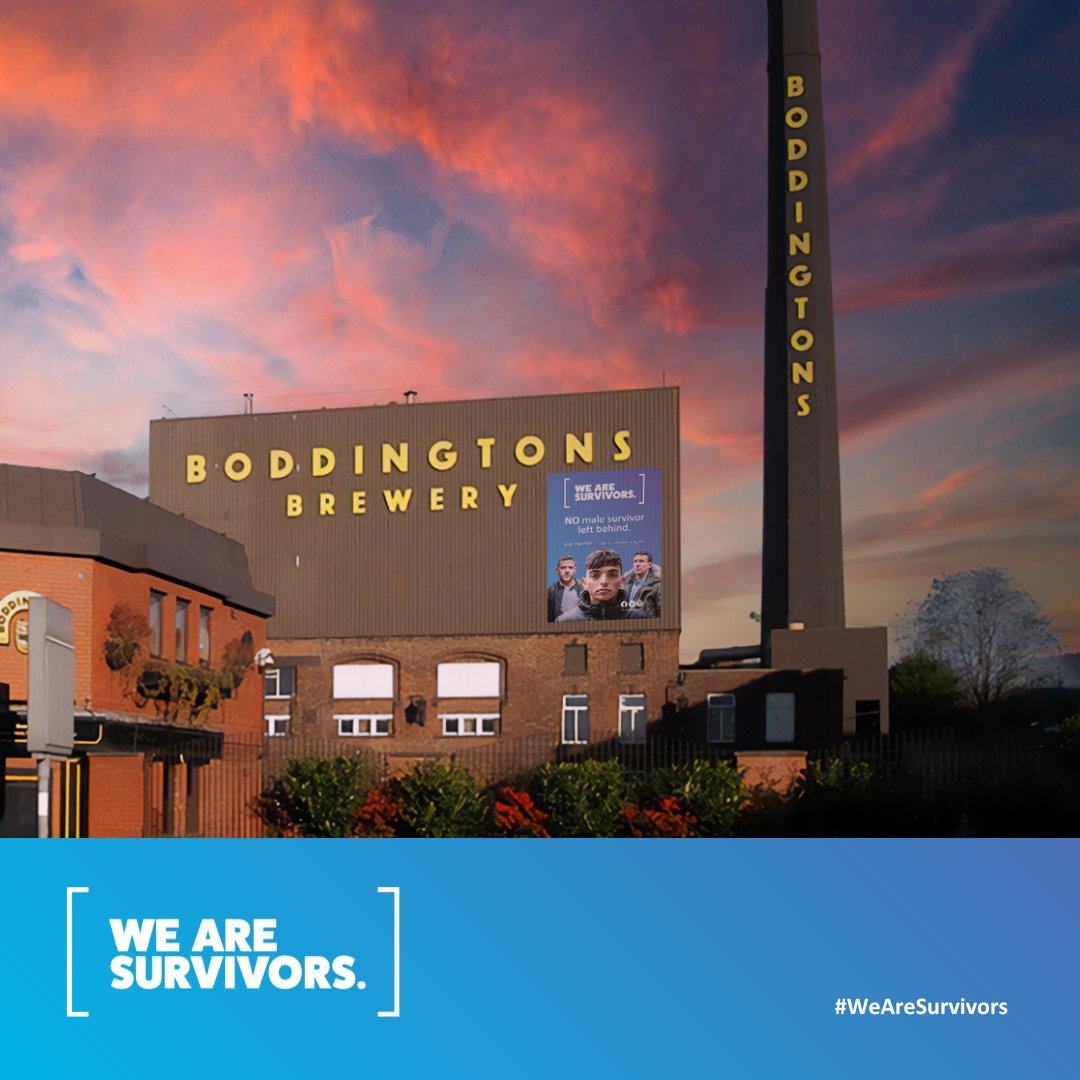 ThisIsSurvivors's tweet photo. By 'eck! We've only gone and spotted another!!
We've been around 14 years and are part of the story of the city of #Manchester
Nice to see our fly posters continuing to pop up around landmarks, new and old!
#WeAreSurvivors #Boddingtons #BoddingtonsBrewery #MentalHealth https://t.co/nx5pn7Rw1z
