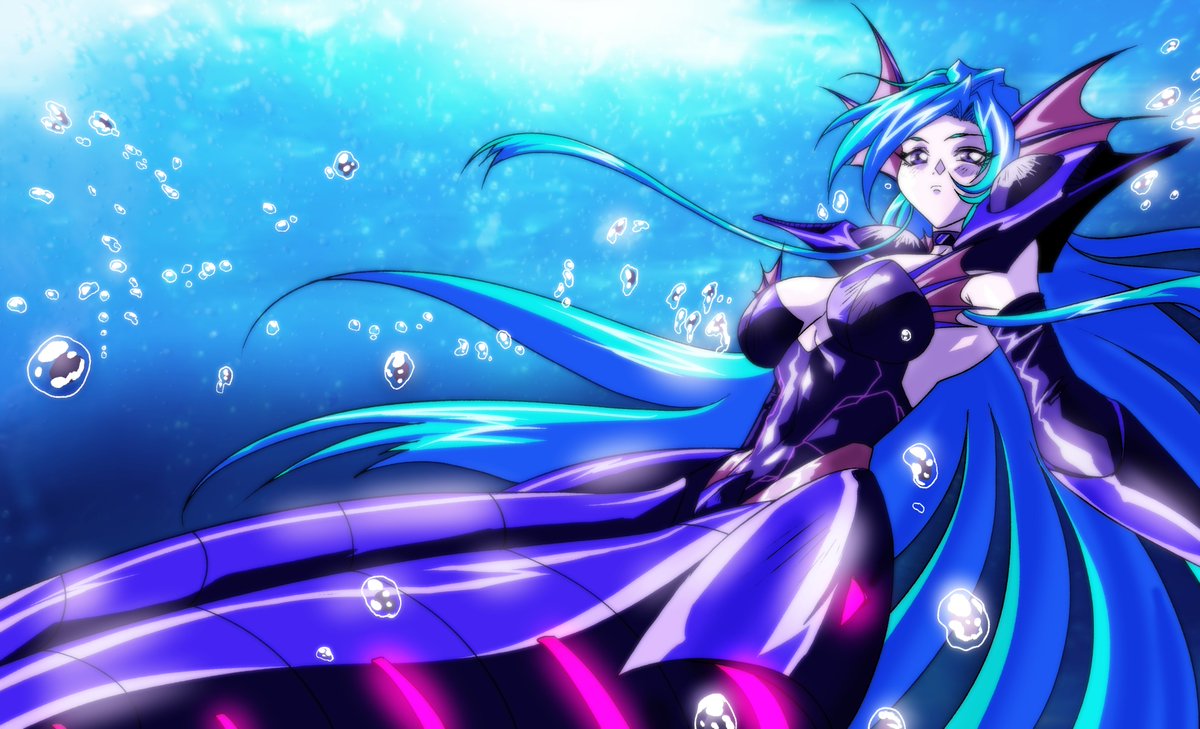 InfinityArk's tweet photo. Oh one last thing here's the artwork of Aquarius we used for @kirabuckland announcement.  Those who are observant might recognize it as it's a scene from the upcoming montage!  We'll be going back to that just as soon as we finish the new trailer! #oc #original #constancyroa https://t.co/s2dHVFmX9l