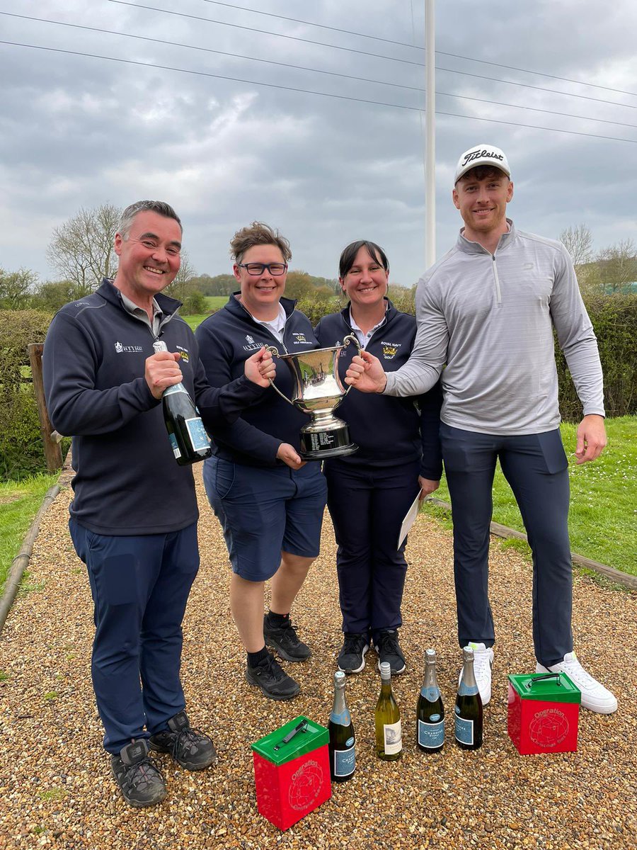 RoyalNavyGolf's tweet image. The RN’s great season continues with the team winning the @OpChristmasBox charity golf day at Ash Valley GC. #Teamwork #NotJustForChristmas
