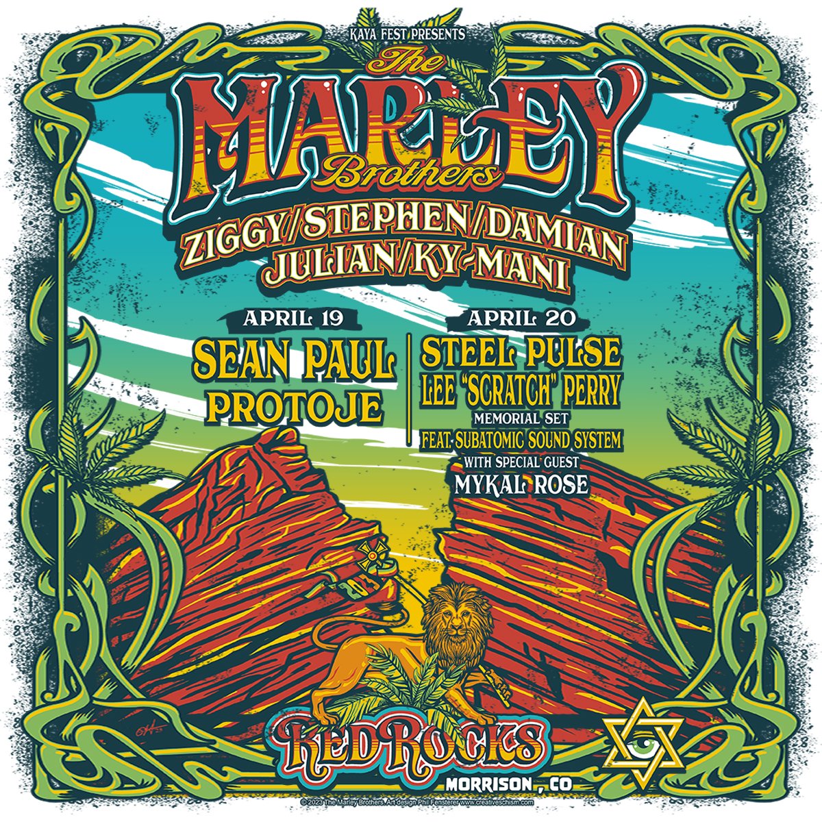 DenverReggae's tweet photo. 🇯🇲 RED ROCKS TONIGHT
The Marley Brothers with guests @steelpulse, Lee "Scratch" Perry Memorial Set feat. @subatomicsound, Mykal Rose!
Tix: https://t.co/G8NirqKtGG
@RedRocksCO @AEGPresentsRM
#marleybrothers #steelpulse #subatomicsoundsystem #mykalrose #redrocks #denver #reggae https://t.co/ccpL9WSq4u