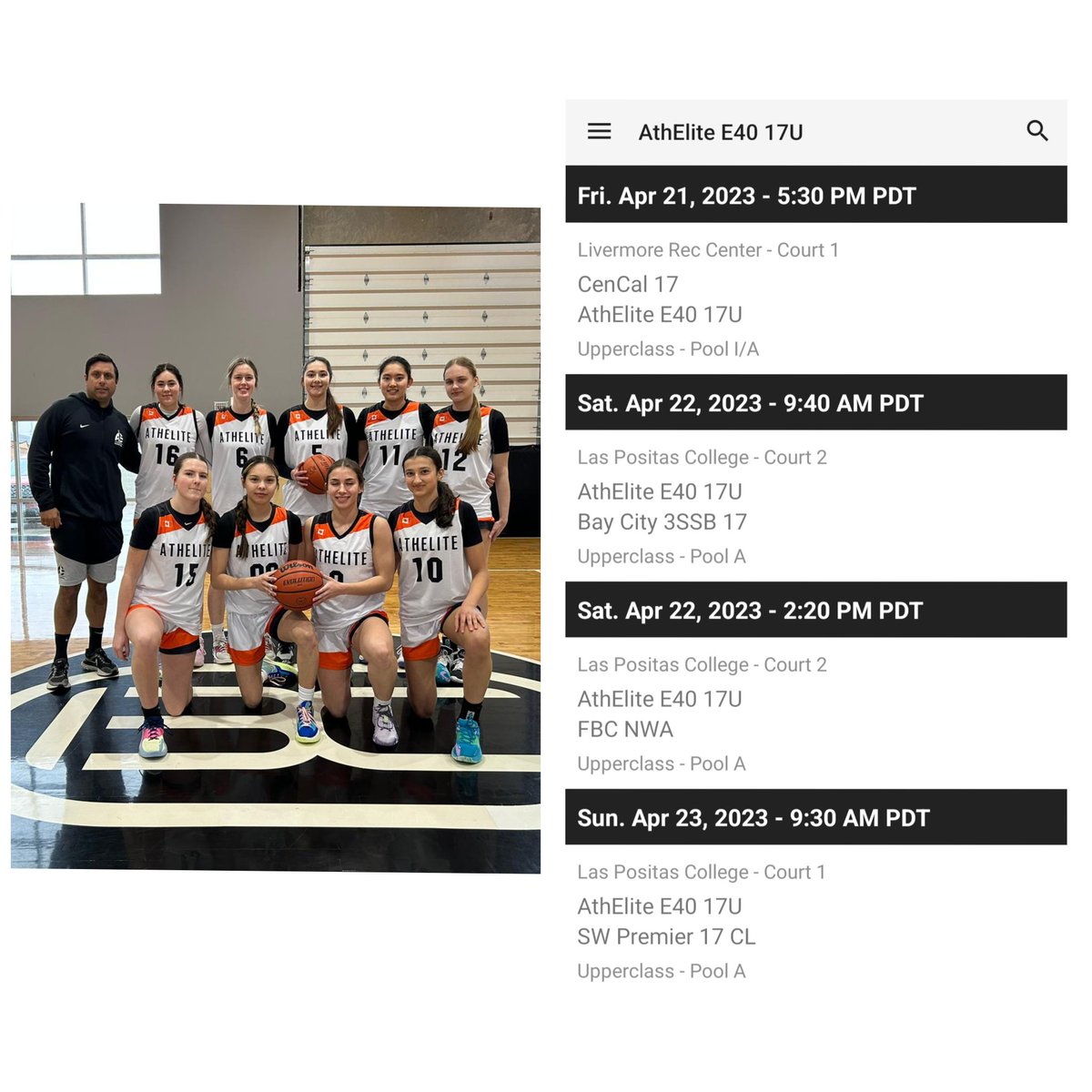 AE E40 u17s ready to go! Tip off tomorrow 530pm <a href="/ELITEisEARNED/">ELITE is EARNED ®️</a> Spring Invitational! #AEGirls 🇨🇦🏀🇨🇦
<a href="/Elite40League/">Elite 40 League</a>